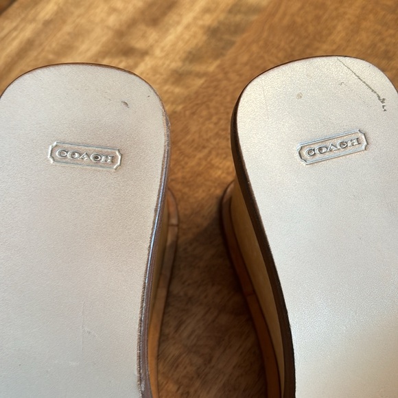 Coach honey wedge size 8 and matching cross-body purse combo - Picture 5 of 12